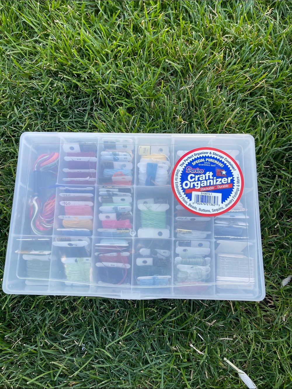 Vintage Embroidery Floss,Skeins, organization Box